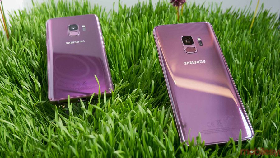 The Galaxy S9 in pink