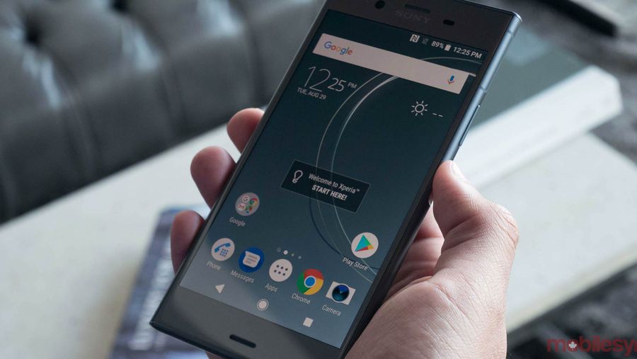 Sony Xperia XZ1 in hand