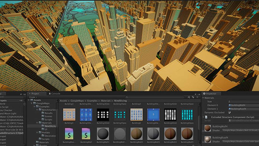 Google Maps game engine