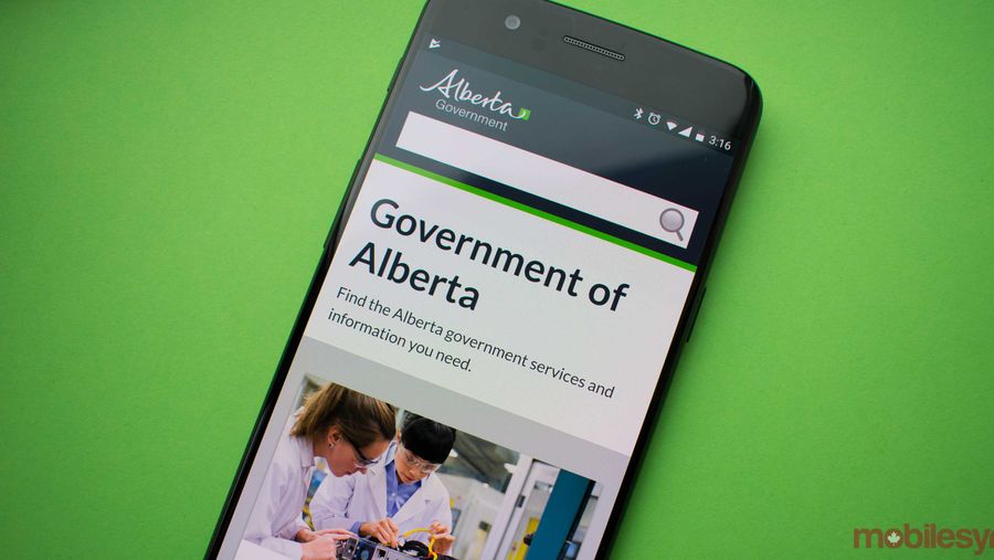 Government of Alberta website