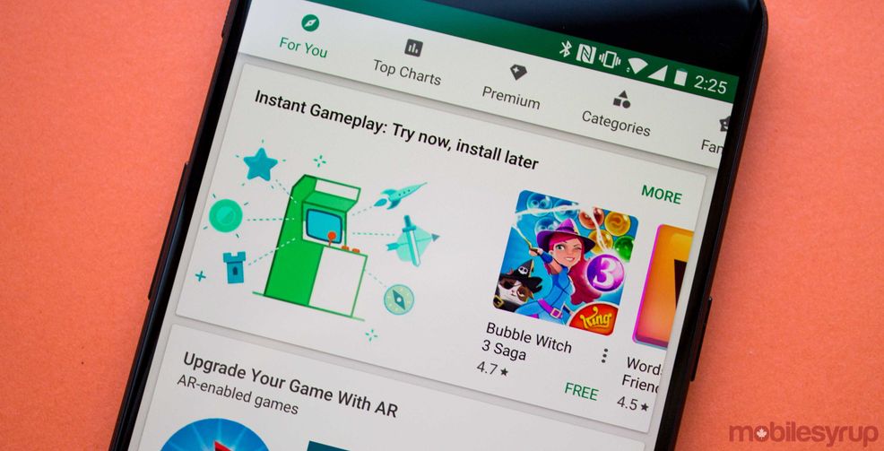 Google brings Instant App technology to Android gaming