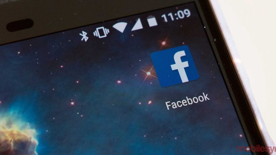 Facebook app on phone