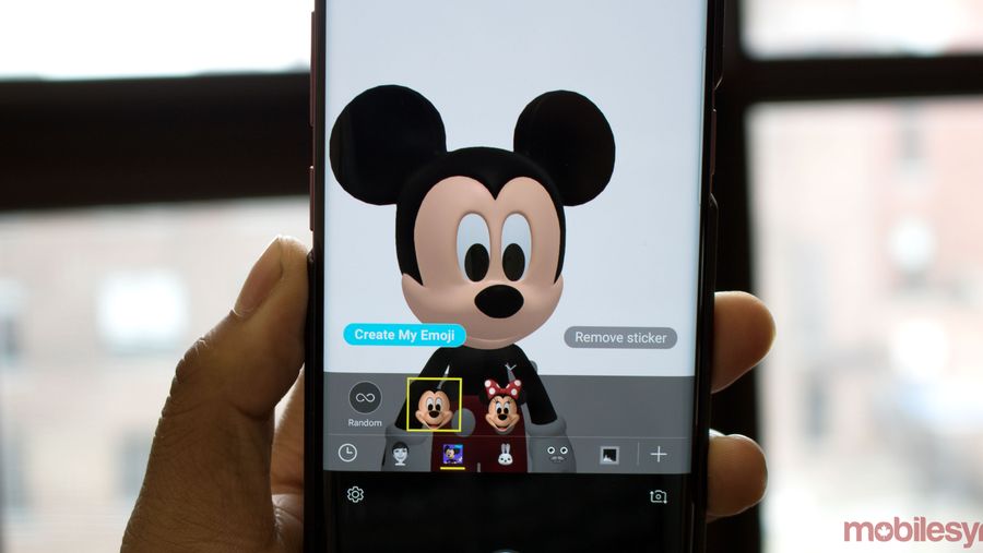 Mickey Mouse AR Emoji on Galaxy S9