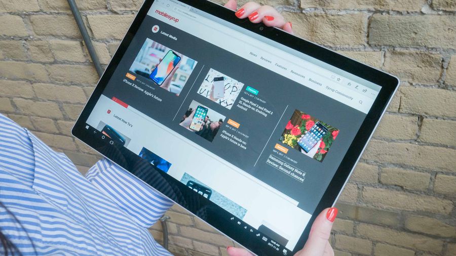 Microsoft Surface Book in tablet mode