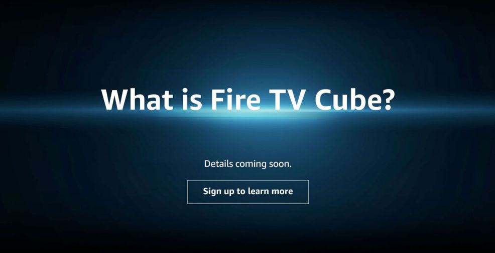 Amazon is teasing a new device called the Fire TV Cube