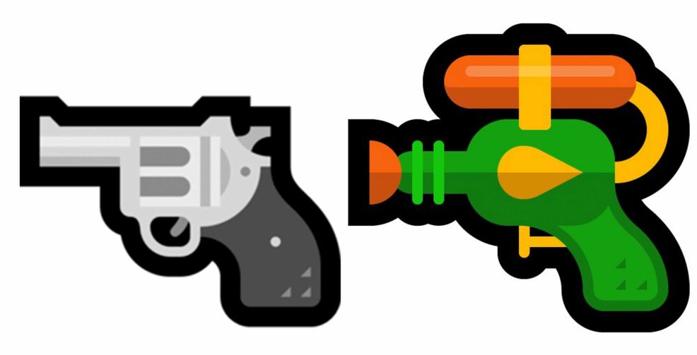 Microsoft continues the water gun emoji chronicles