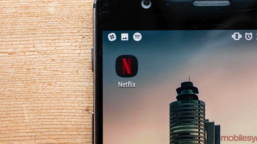 Netflix app on phone