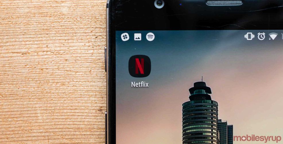Netflix app on phone