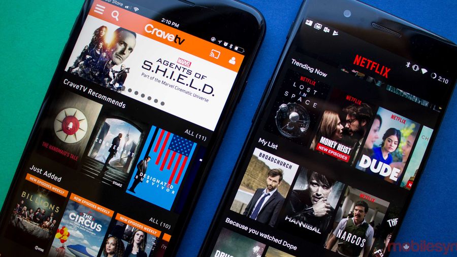 CraveTV and Netflix