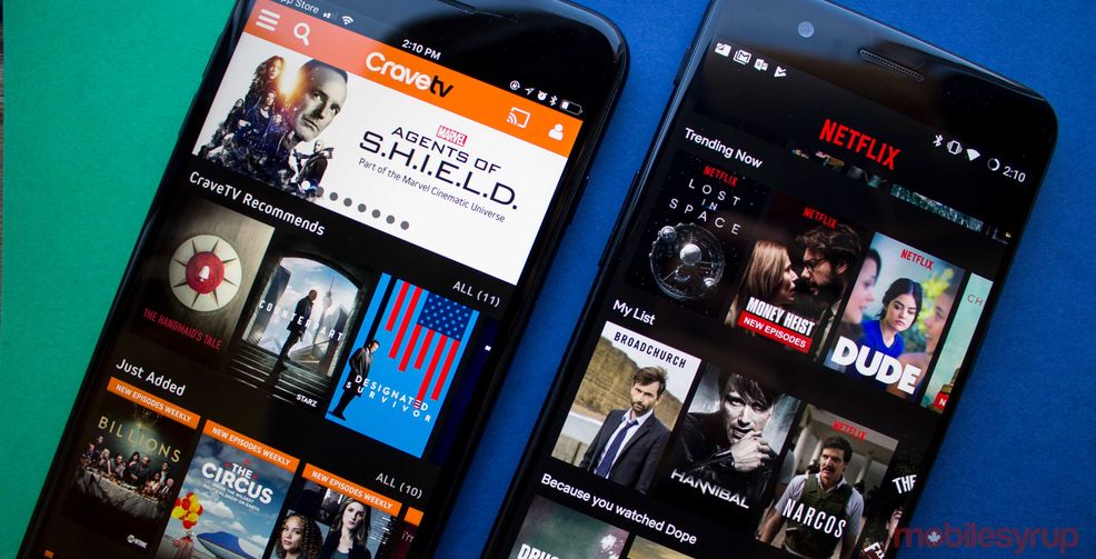 CraveTV and Netflix