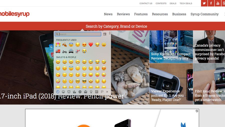 Chrome Canary Emoji feature