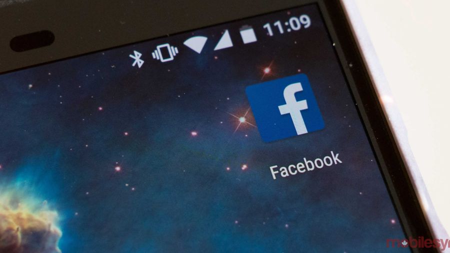 Facebook app on phone