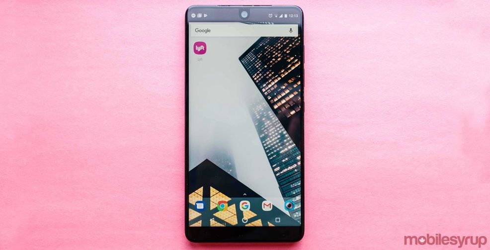 Lyft app on phone