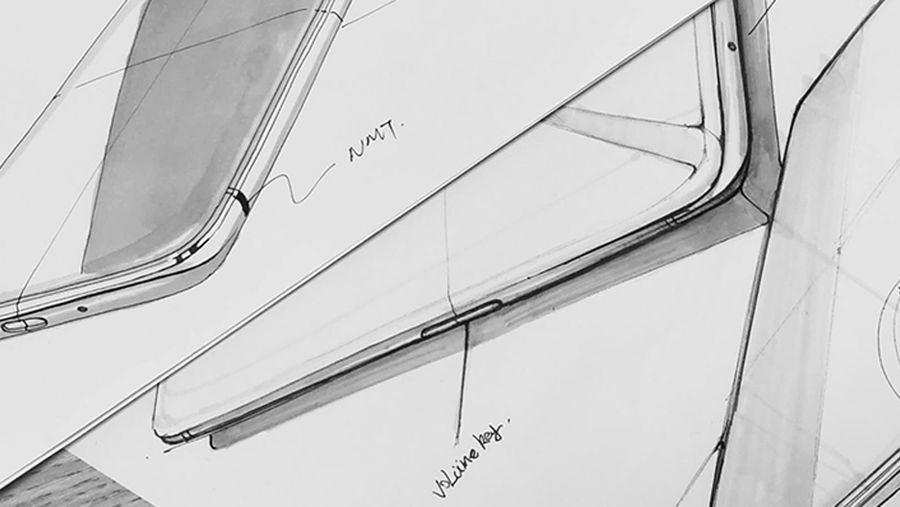 OnePlus 6 design sketch