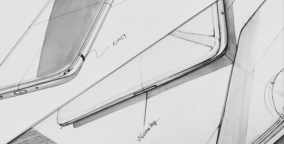 OnePlus 6 design sketch