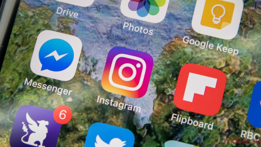 Instagram iOS app on phone