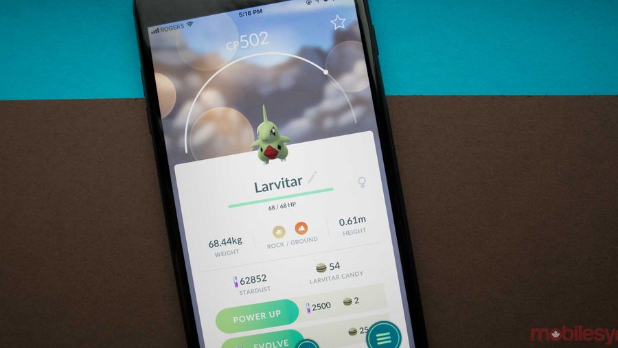 Pokémon Go on phone
