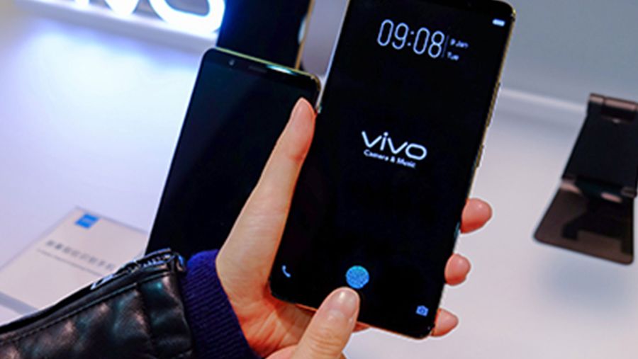Vivo phone with in-display fingerprint scanner
