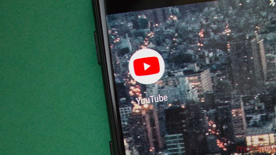 YouTube app on Android
