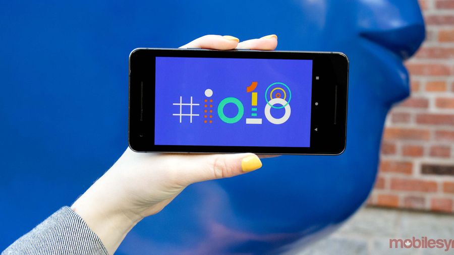 Google I/O logo on Pixel