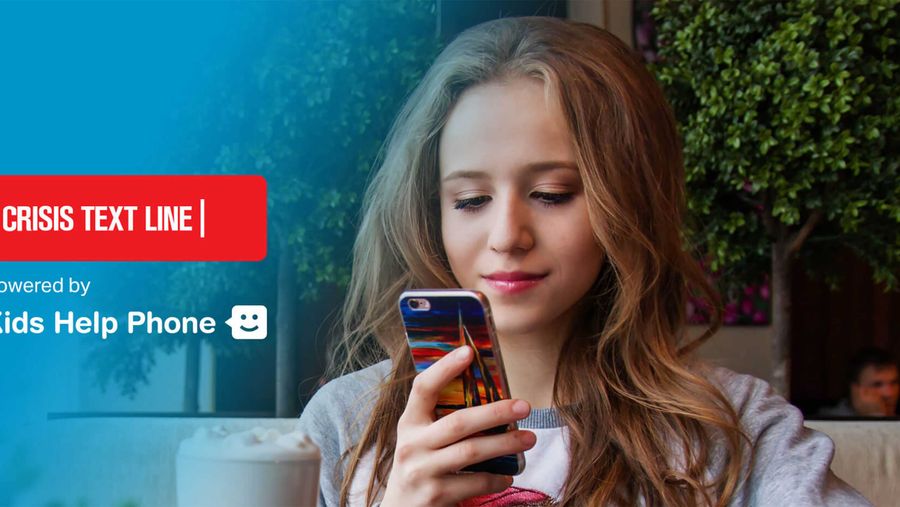 Kids Help Phone Crisis Text Line girl