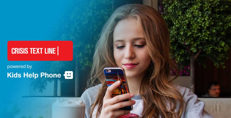 Kids Help Phone Crisis Text Line girl