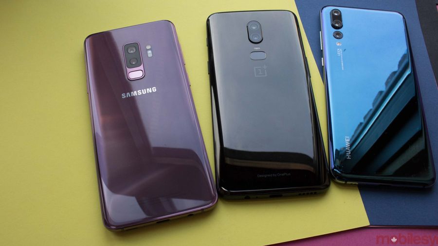 OnePlus 6, S9, Huawei P20 Pro