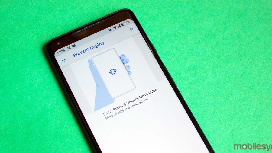 Prevent Ringing, Android P