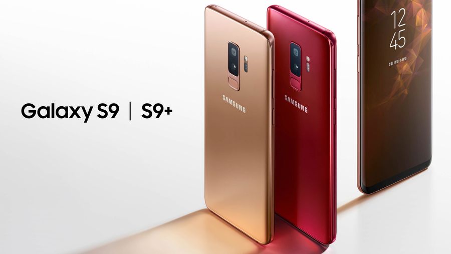 Samsung Galaxy S9 and S9+ in new Sunrise Gold and Burgundy Red colours