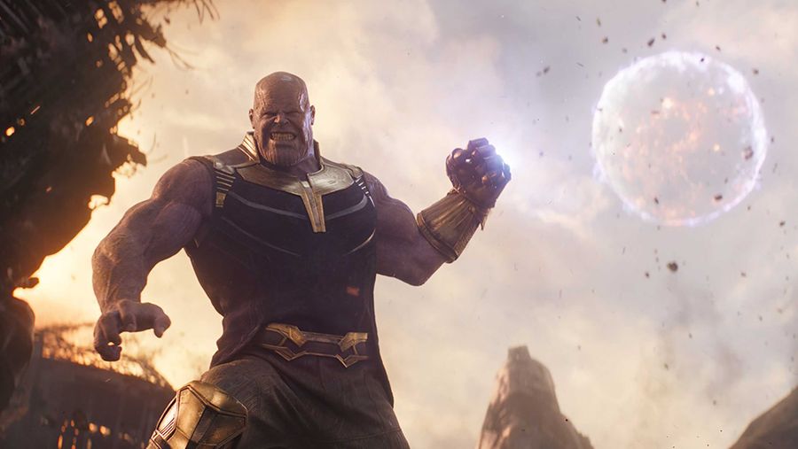 Avengers: Infinity War Thanos throws moon