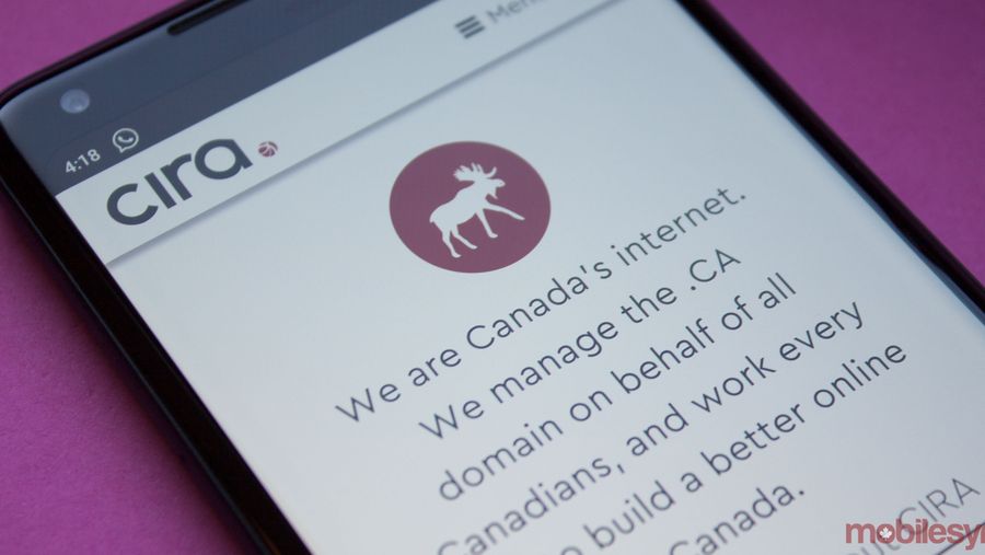 CIRA website on mobile