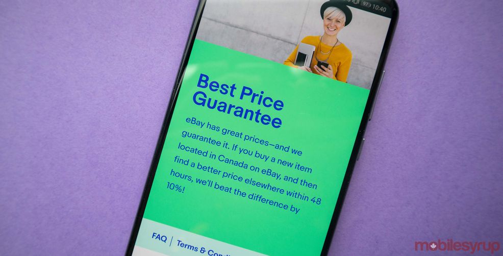 eBay Canada is letting Canadians price match after purchasing