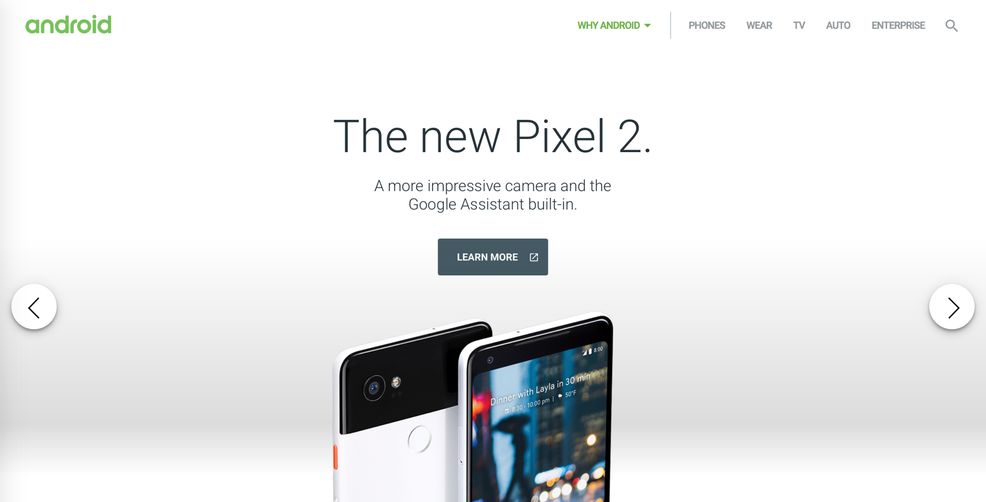 Official Android website no longer lists tablets