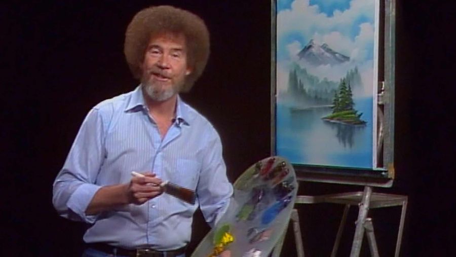 Bob Ross painting