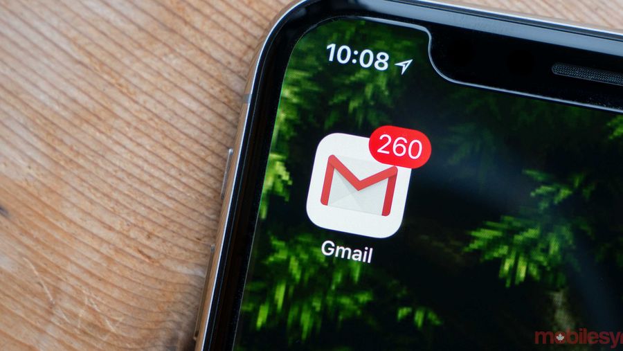 Gmail app on iOS
