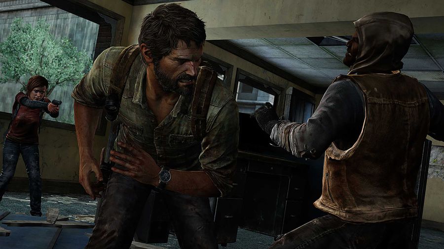The Last of Us Remastered Joel and Ellie versus human