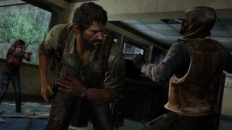 The Last of Us Remastered Joel and Ellie versus human