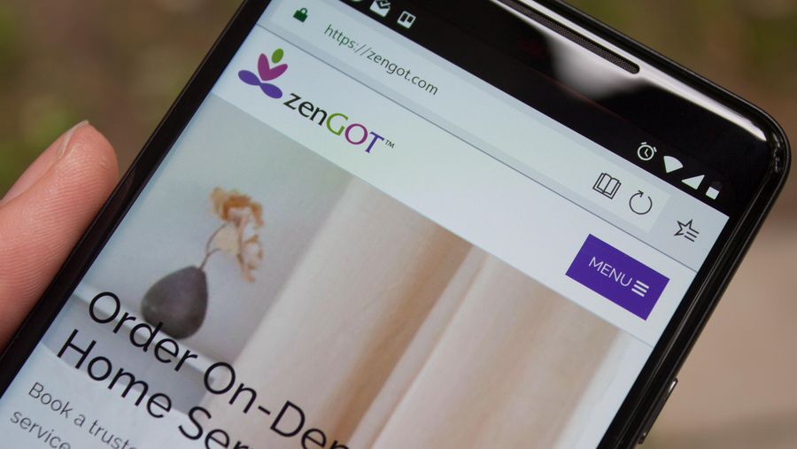 zenGOT website on mobile