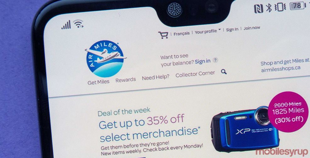 Shoppers can now earn Air Miles on purchases at Telus locations