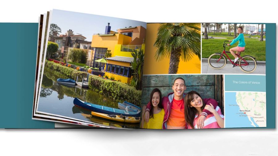 A photo book macOS users could create with Apple's photo printing service