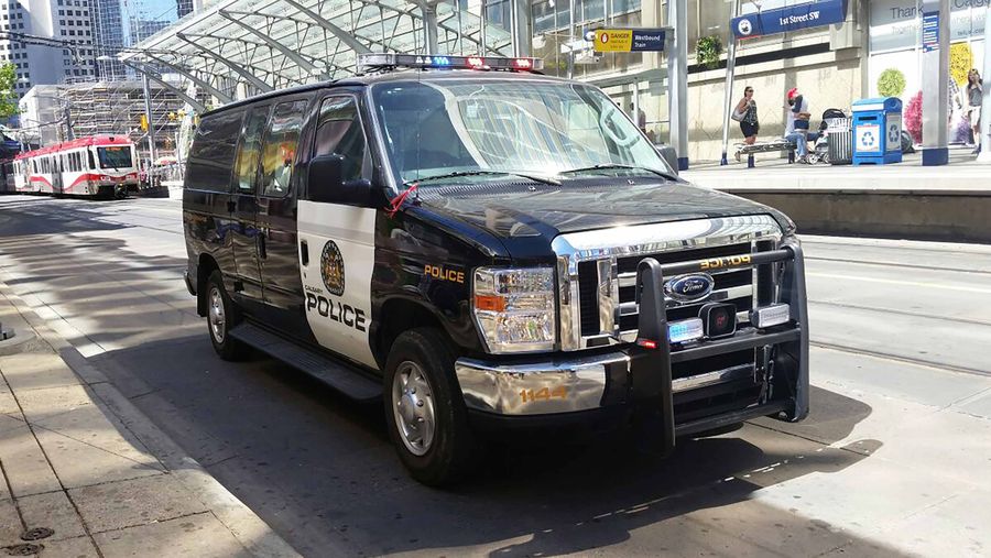 Calgary Police Service van