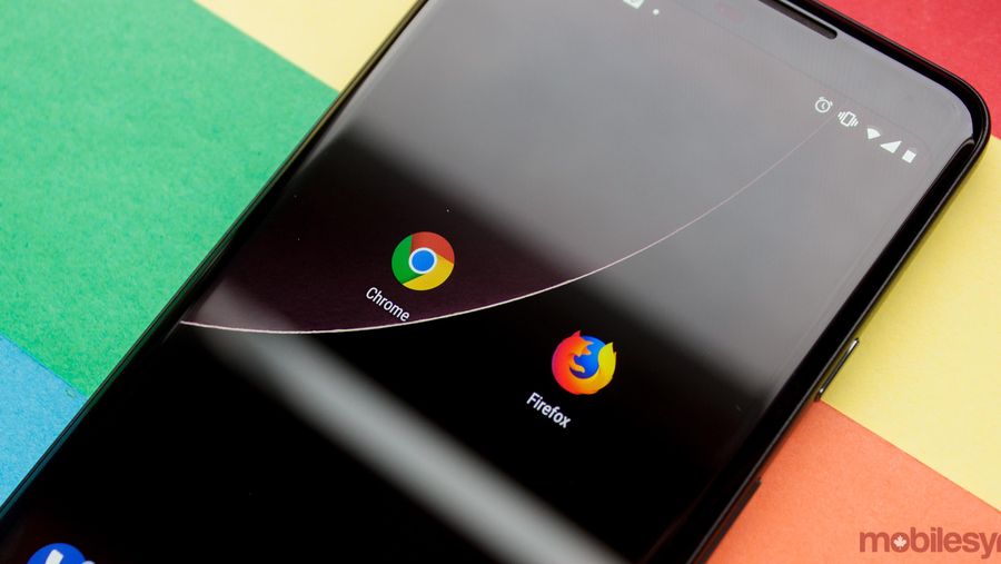 Google Chrome and Firefox app icons