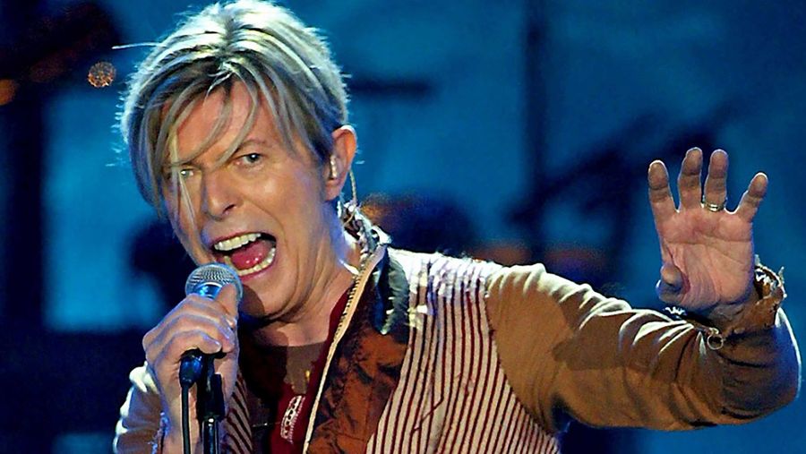 David Bowie performing