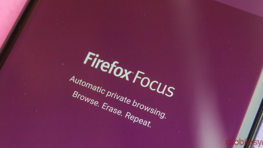 Firefox Focus splash screen