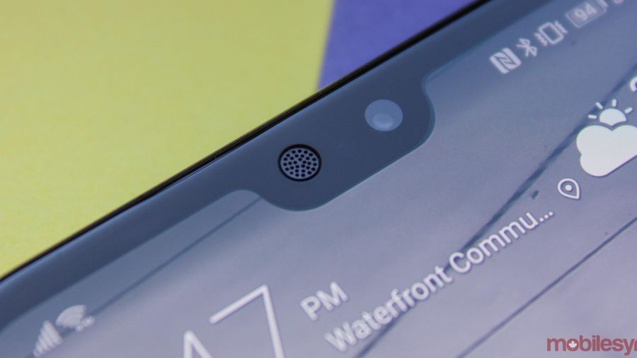 Huawei P20 notch