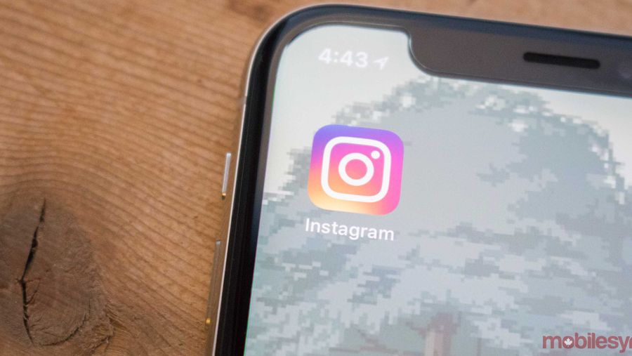 Instagram app on iPhone