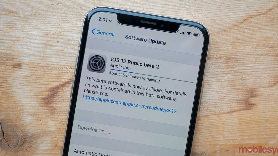 iOS 12 beta 2
