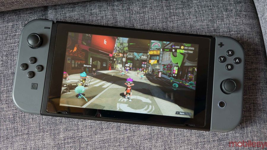 Nintendo Switch with Splatoon 2