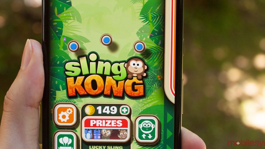Sling Kong on a Pixel 2 XL