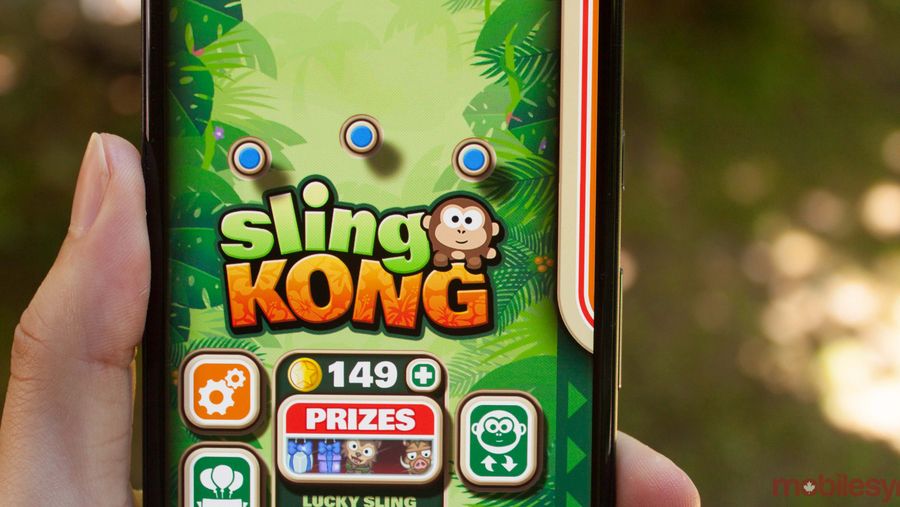 Sling Kong on a Pixel 2 XL